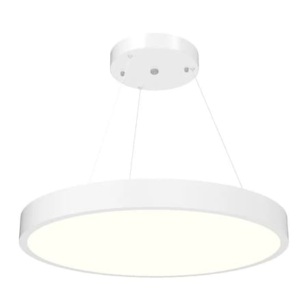 Westgate 24in. LED Power and CCT Selectable Round Suspended Up/Down Panel Light SCR-24D-MCTP-D
